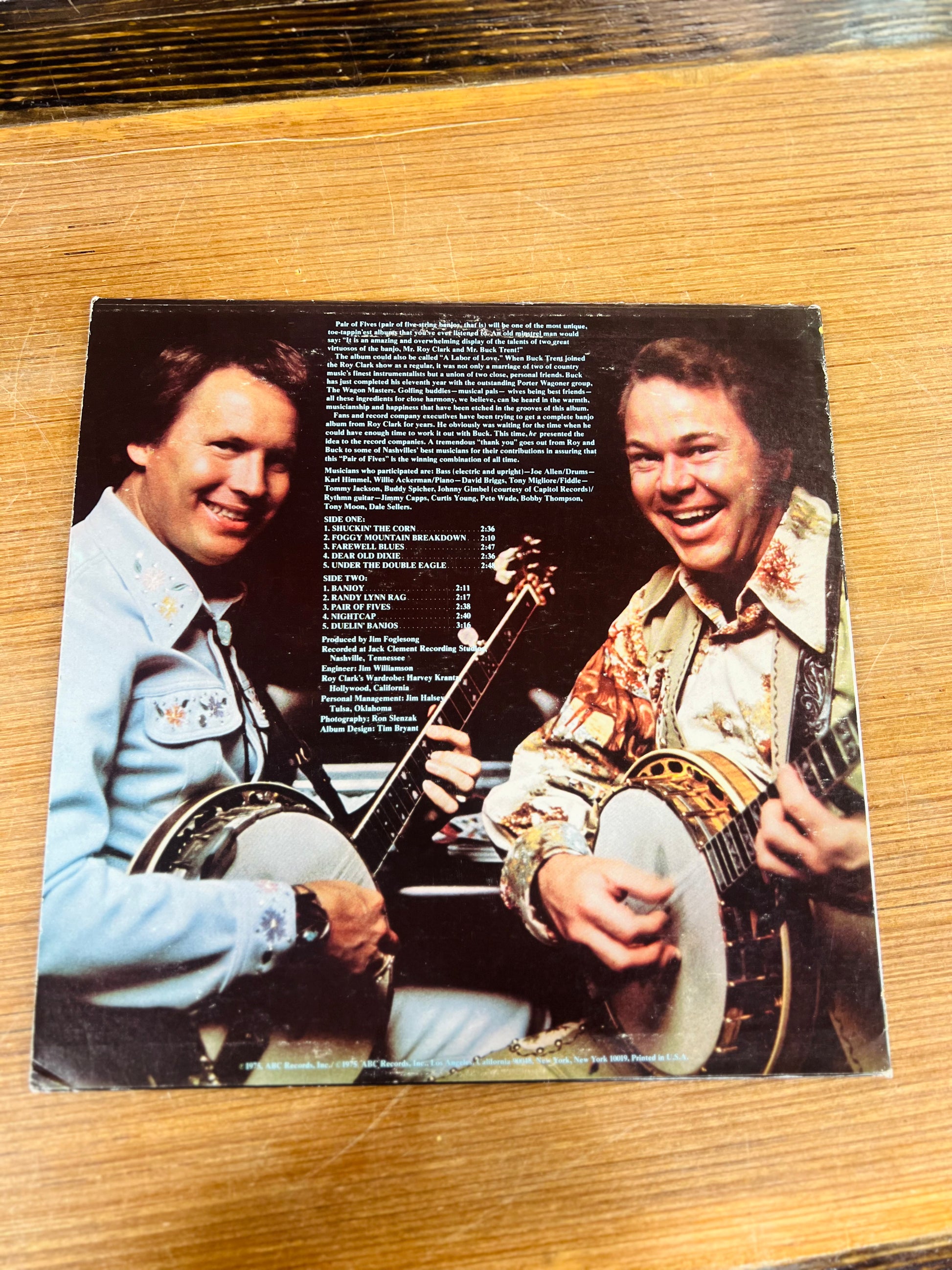 Vintage Roy Clark & Buck Trent A Pair of Fives (Banjos, That is) Recor ...
