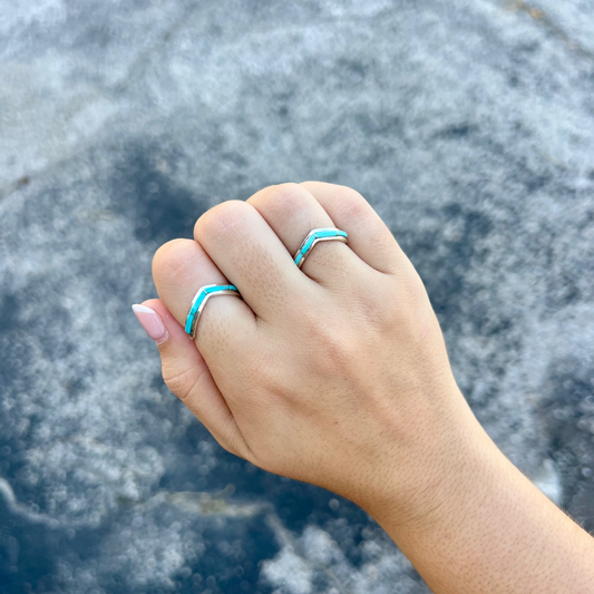Kingman Turquoise Inlay Ring