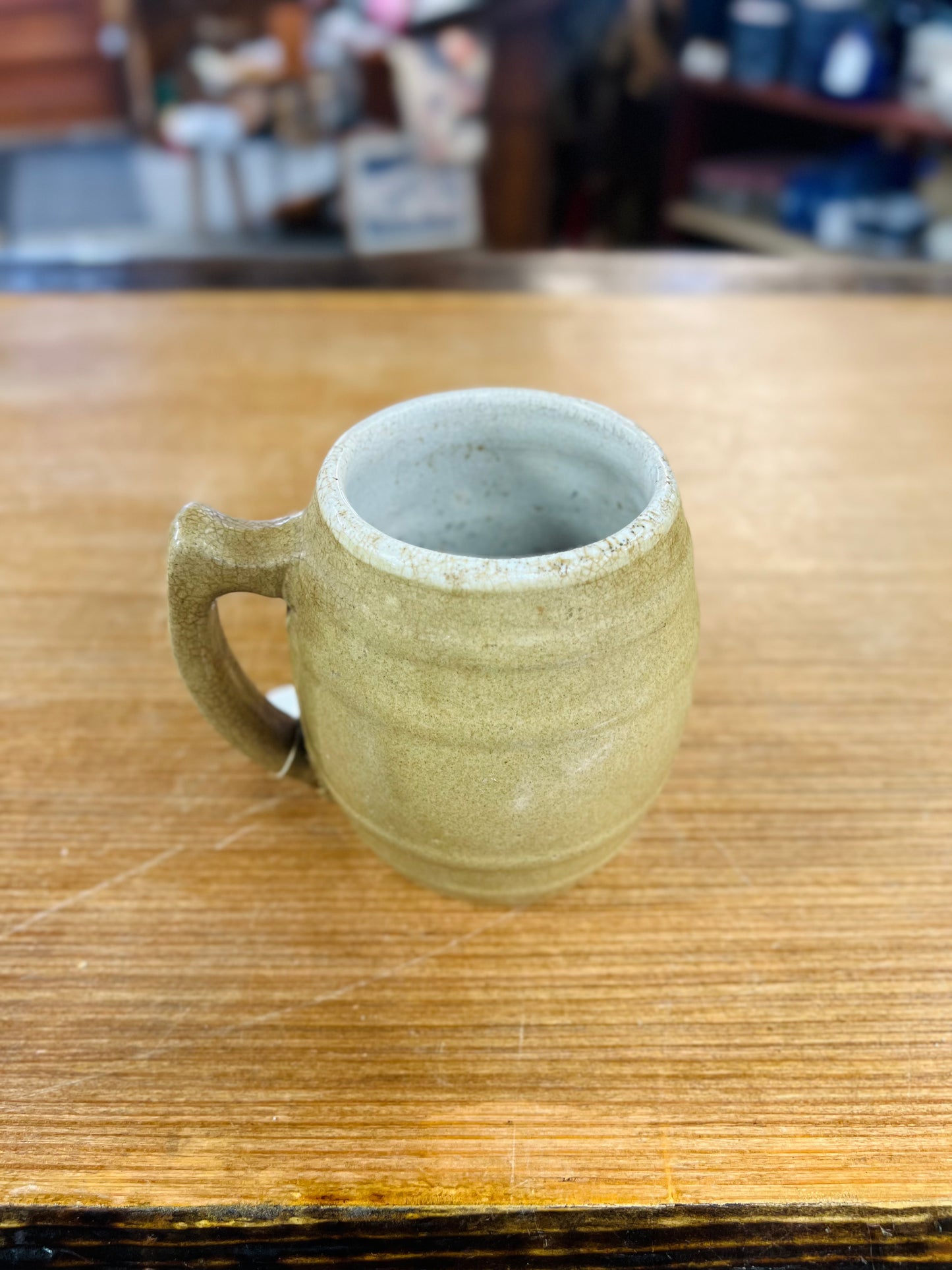 Vintage 1920's-1930's Stoneware Barrel Mug UHL Pottery Co