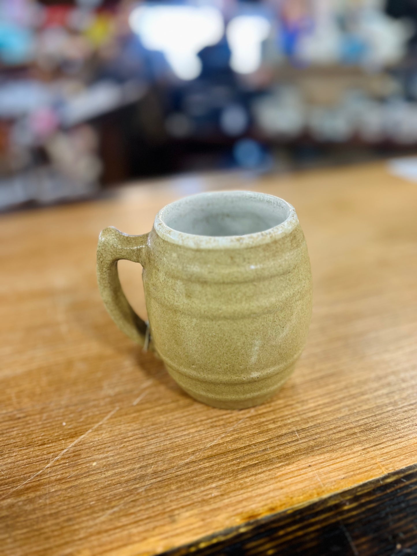 Vintage 1920's-1930's Stoneware Barrel Mug UHL Pottery Co