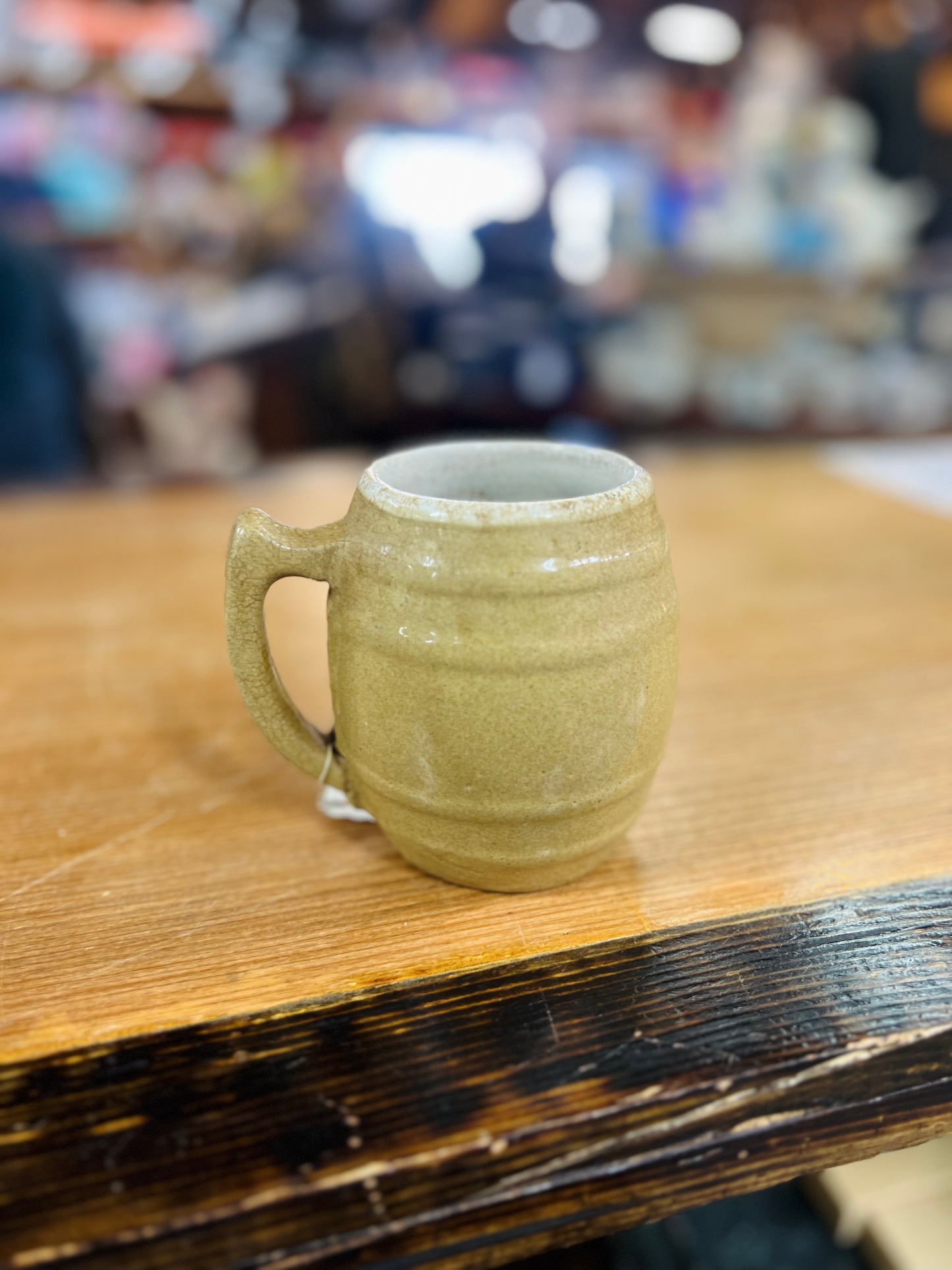 Vintage 1920's-1930's Stoneware Barrel Mug UHL Pottery Co