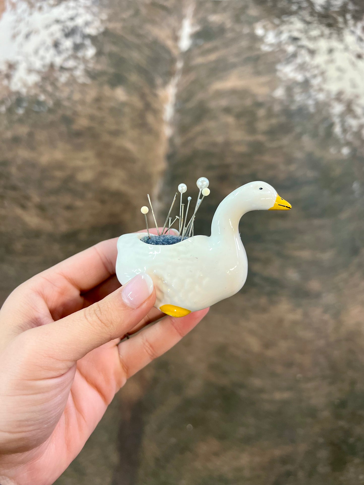 Vintage Goose Pin Cushion