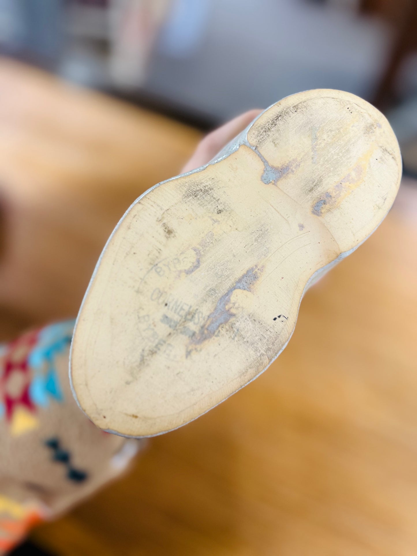 RARE Vintage Bybee Pottery Boot! - Flower Pot Handmade in Bybee, Kentucky