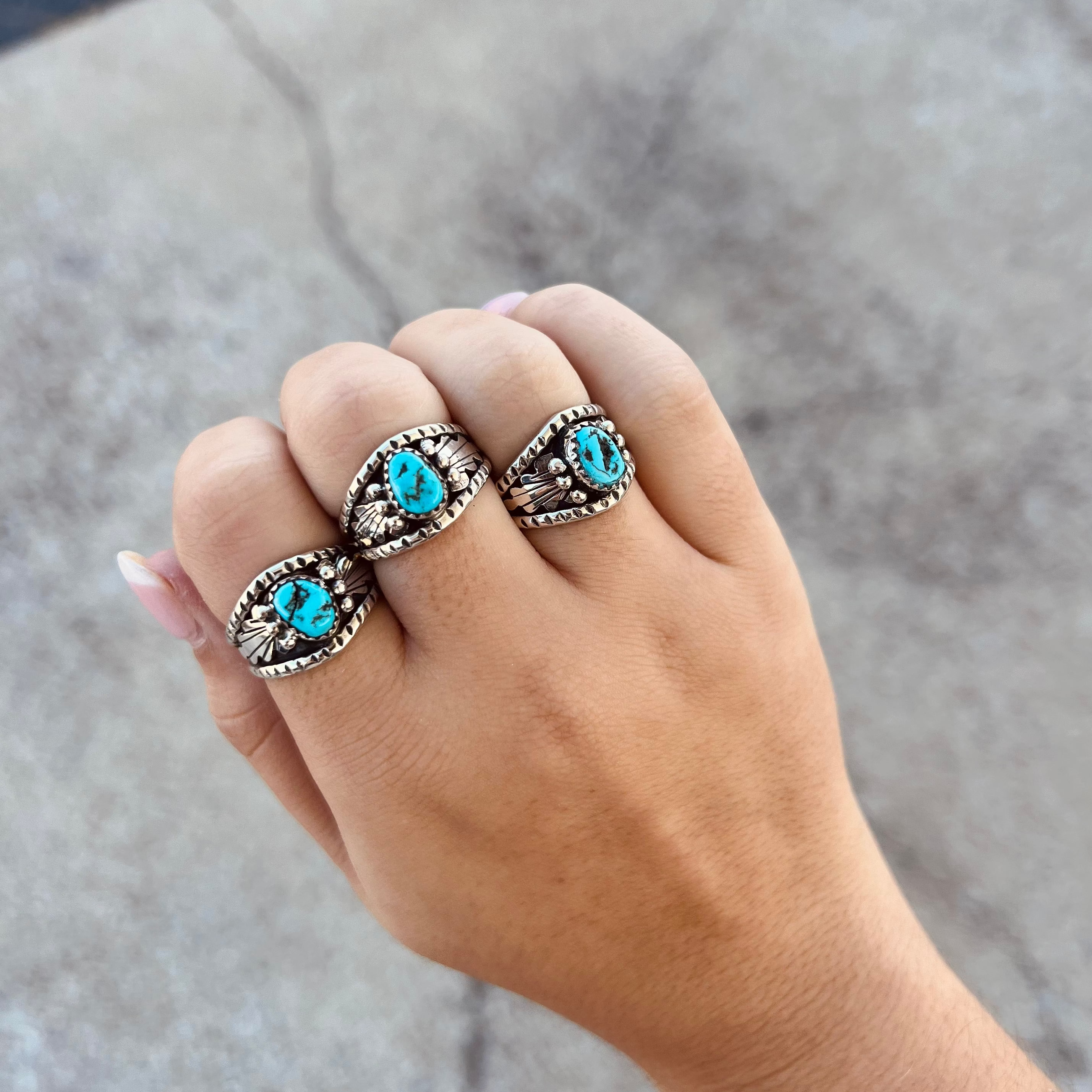 The Freebird Genuine Turquoise Sterling Silver Ring