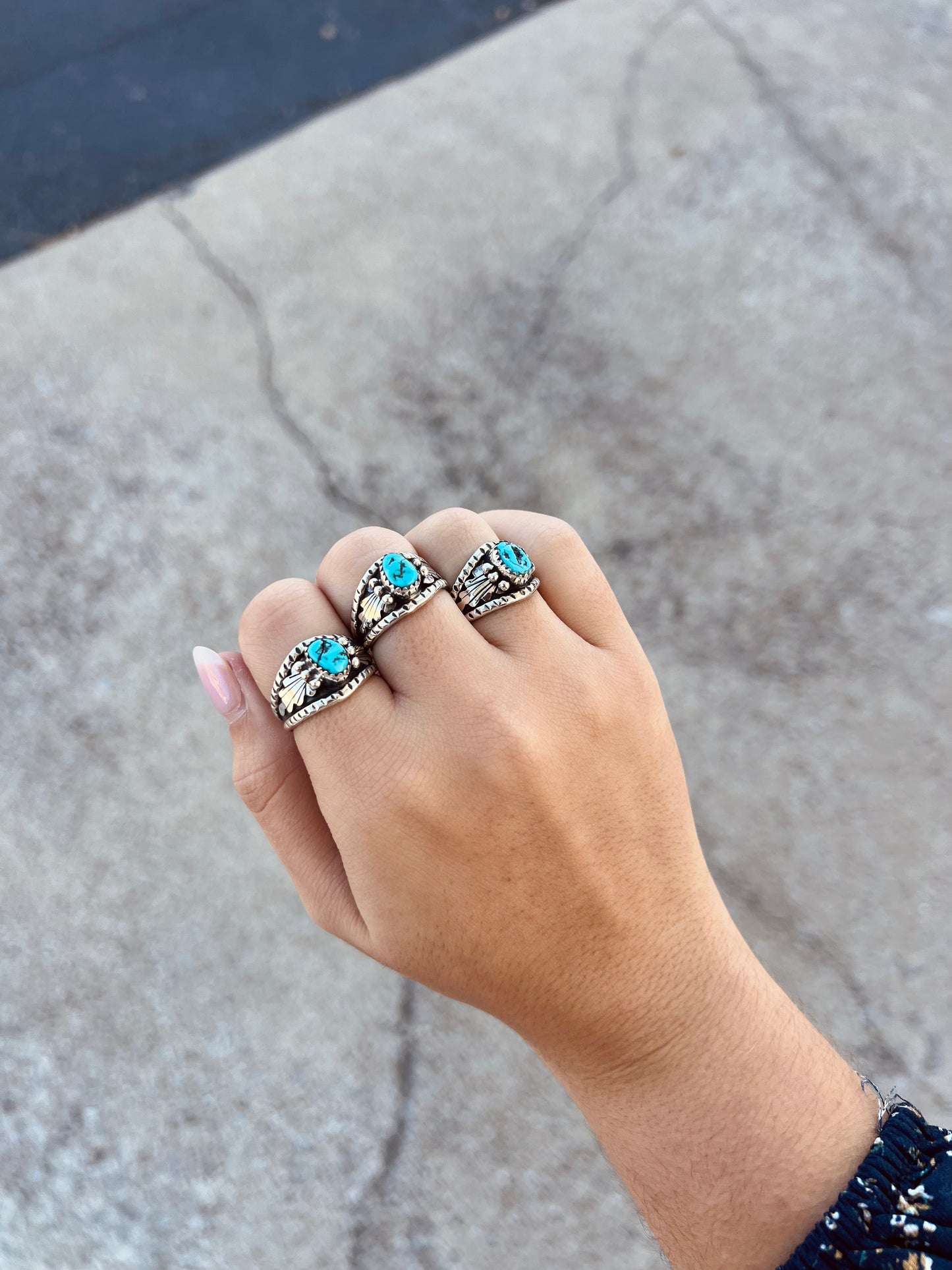 The Freebird Genuine Turquoise Sterling Silver Ring