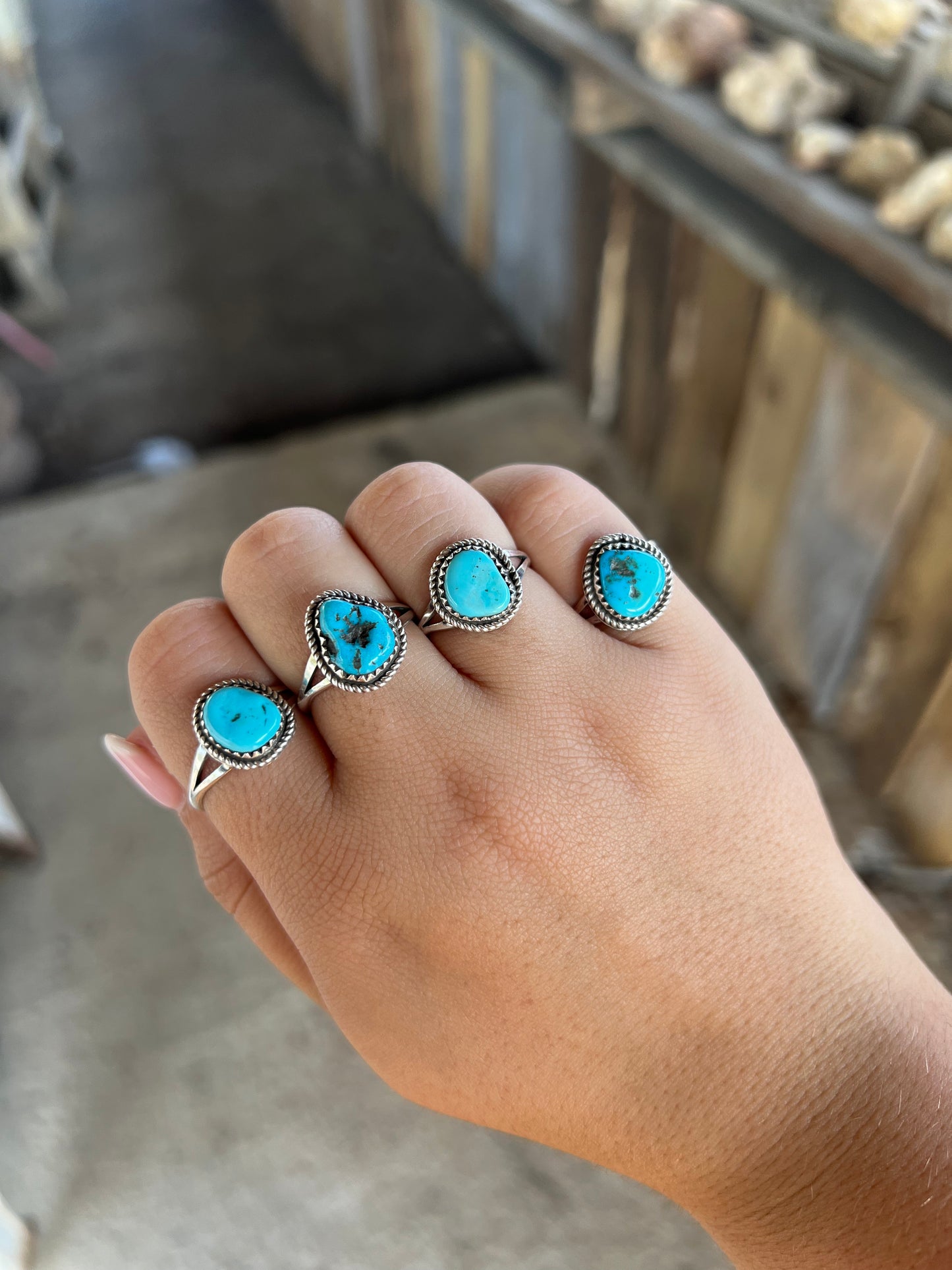 Genuine Sleeping Beauty Turquoise Sterling Silver Ring