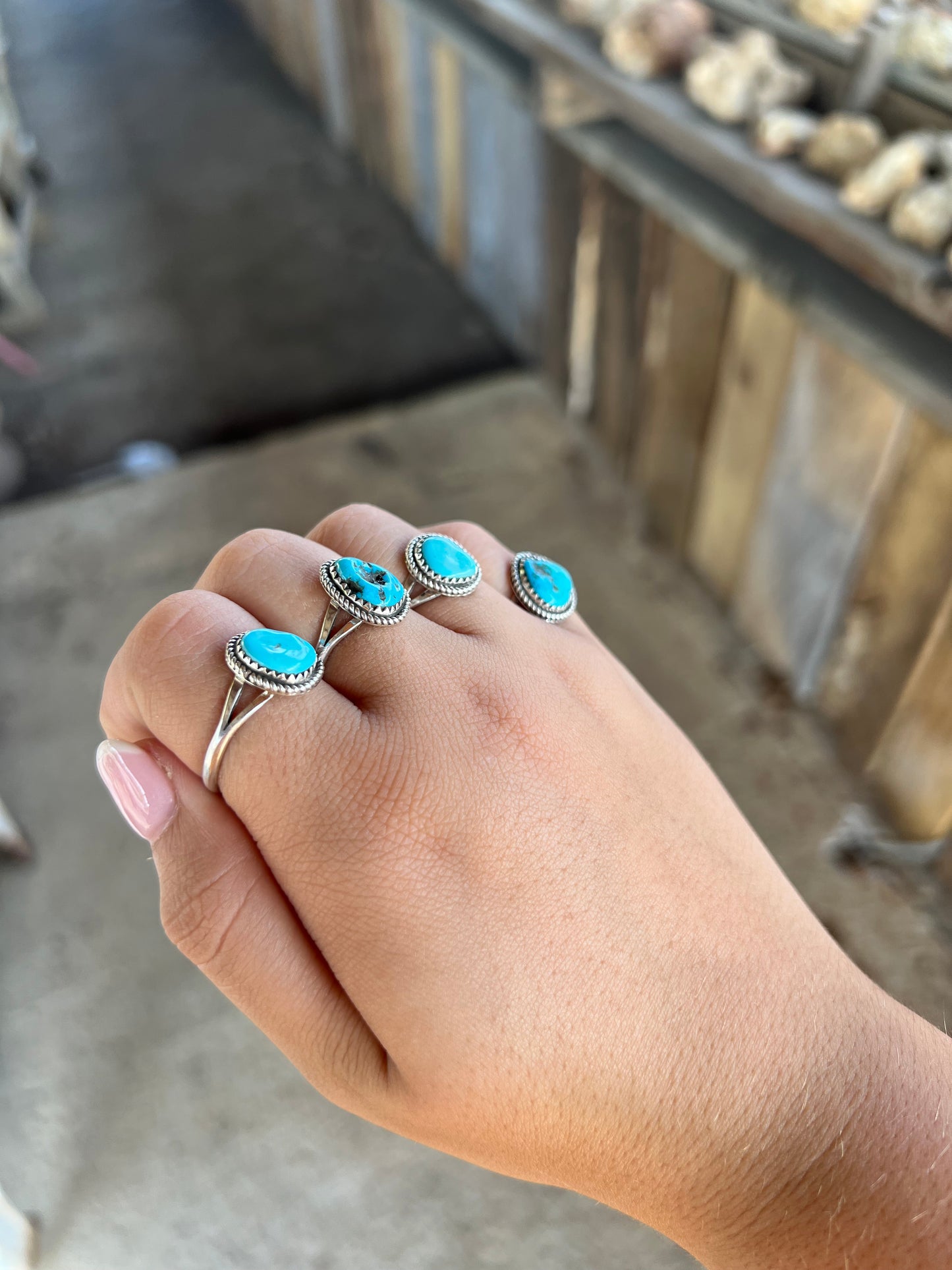 Genuine Sleeping Beauty Turquoise Sterling Silver Ring