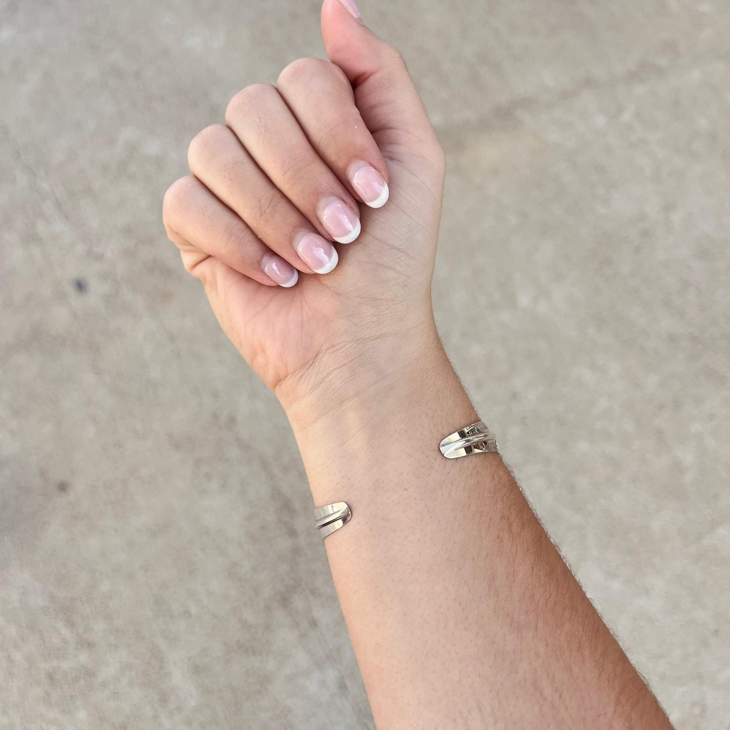 5 Stone Kingman Turquoise Sterling Silver Feather Cuff Bracelet