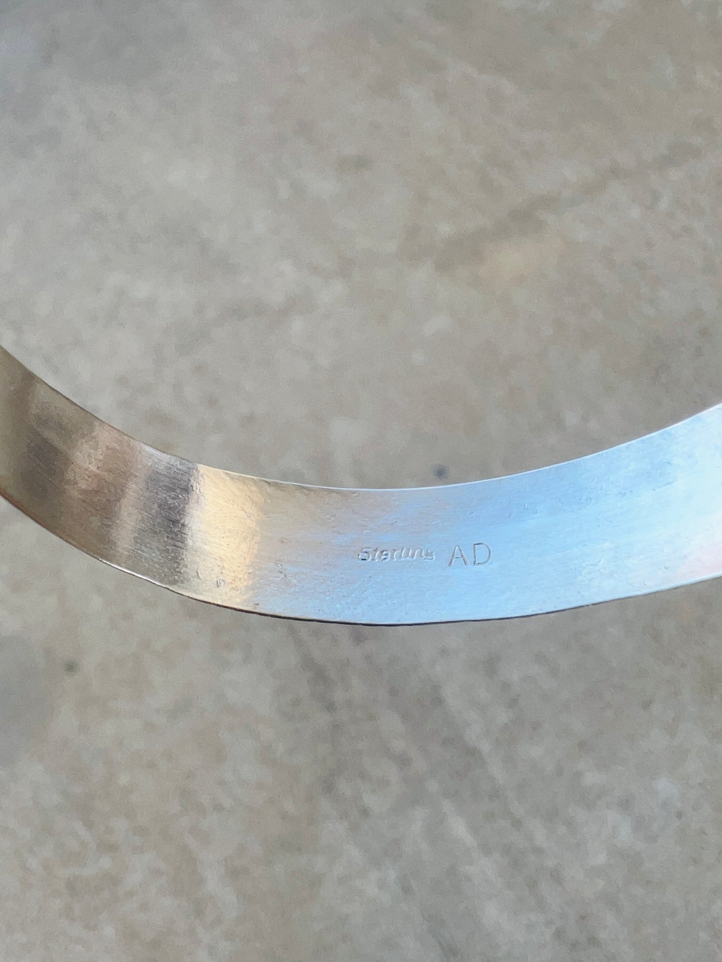 5 Stone Kingman Turquoise Sterling Silver Feather Cuff Bracelet