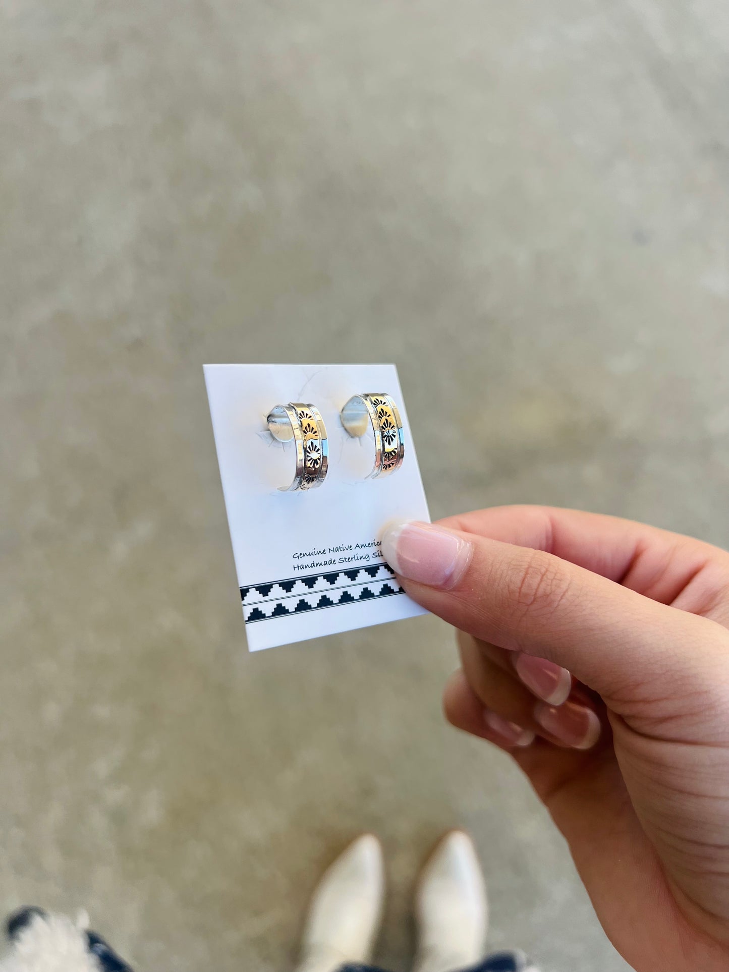 Sterling Silver & 14KT Gold Filled Hoop Earrings