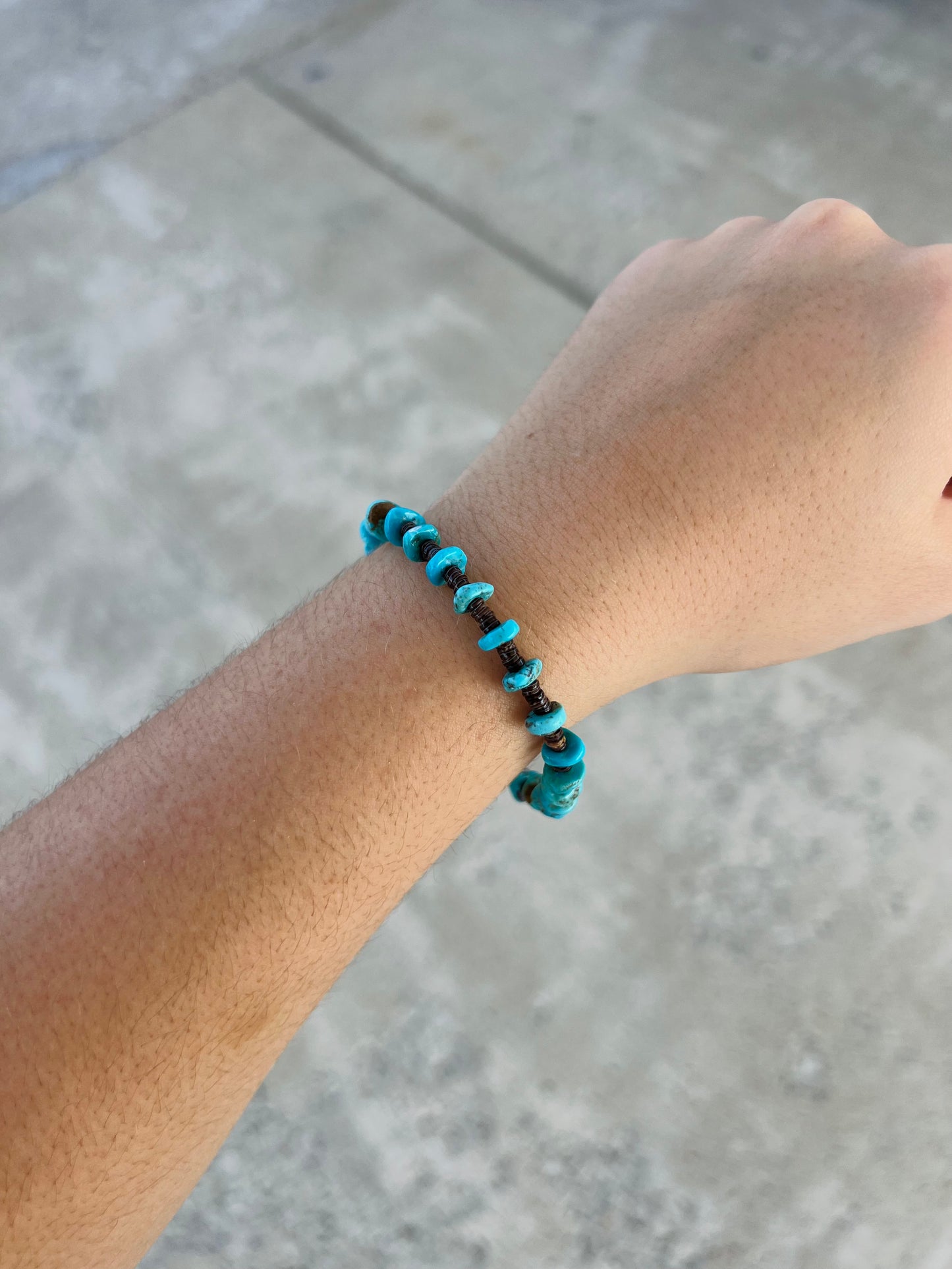 Kingman Heishi Beaded Bracelet