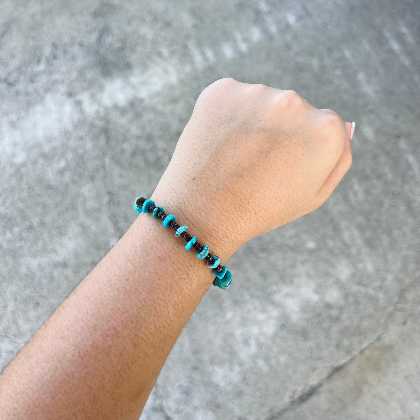 Kingman Heishi Beaded Bracelet