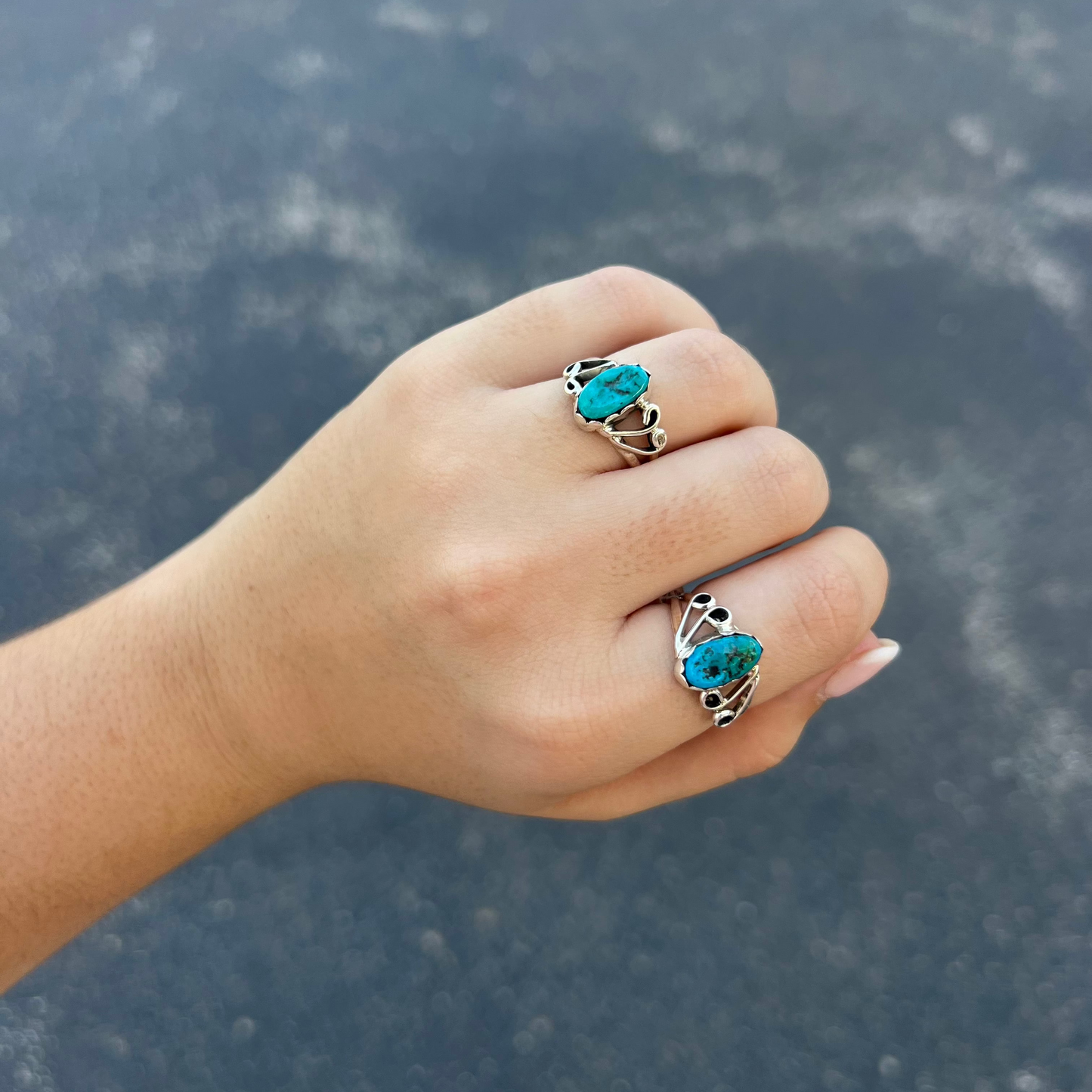 The Kai Genuine Turquoise Sterling Silver Ring