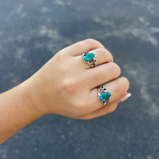 The Kai Genuine Turquoise Sterling Silver Ring