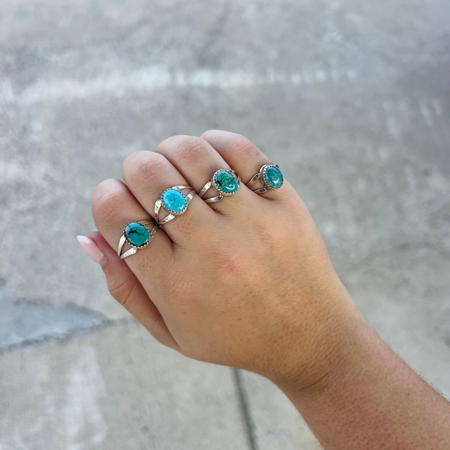 The Baylor Genuine Turquoise Sterling Silver Ring