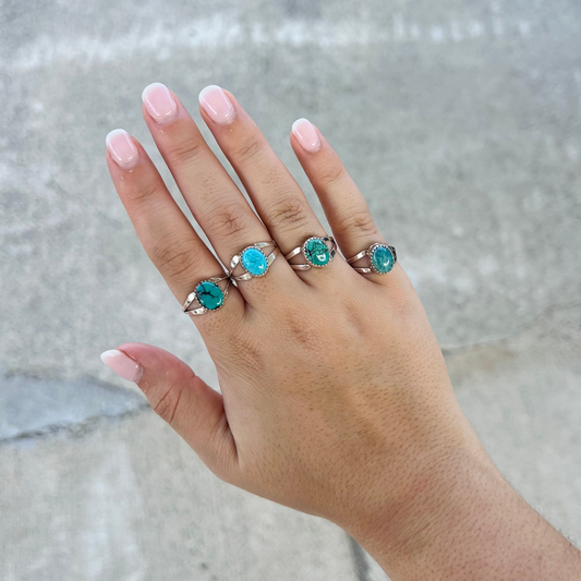 The Baylor Genuine Turquoise Sterling Silver Ring