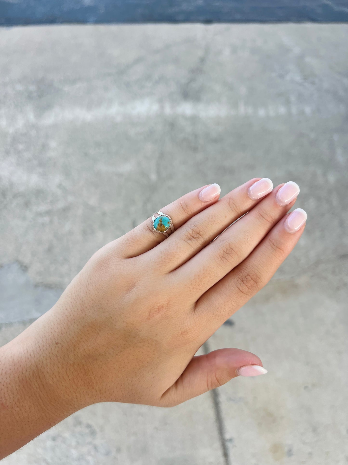 The Baylor Genuine Turquoise Sterling Silver Ring