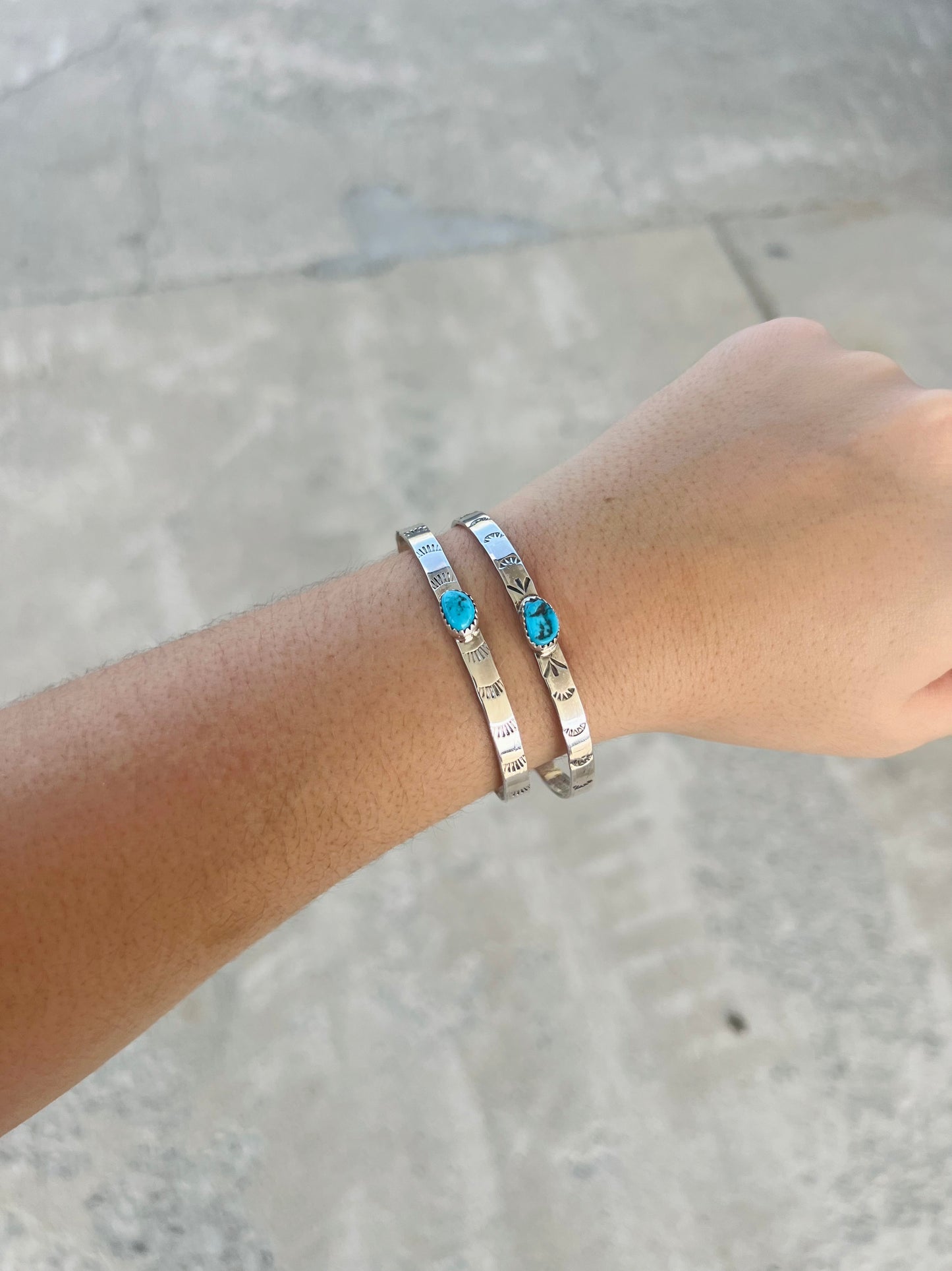 Navajo Sleeping Beauty Stud Cuff