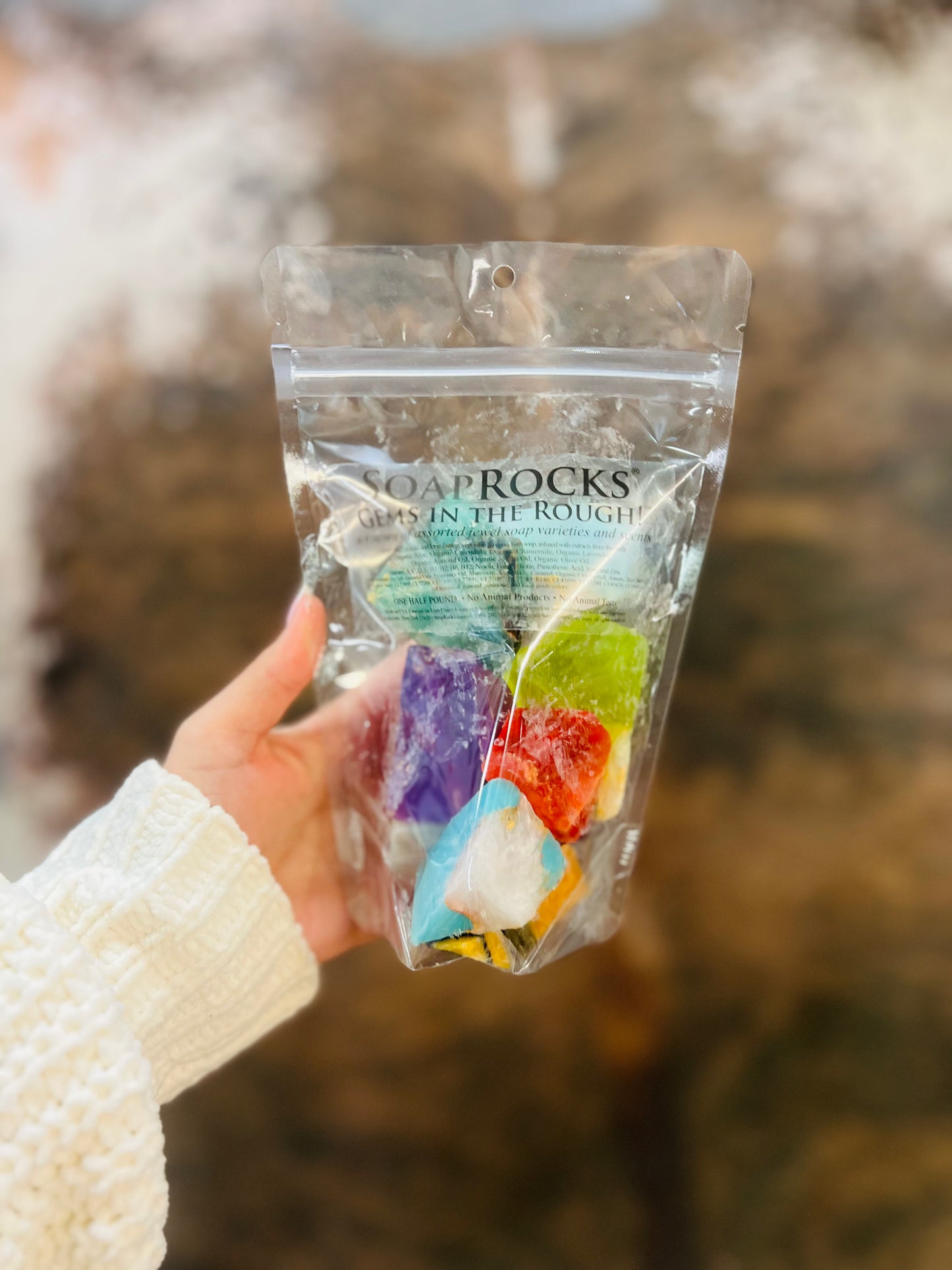 SoapRocks Gems In The Rough Assorted 8oz Bag - Vegetable Glycerin Soap