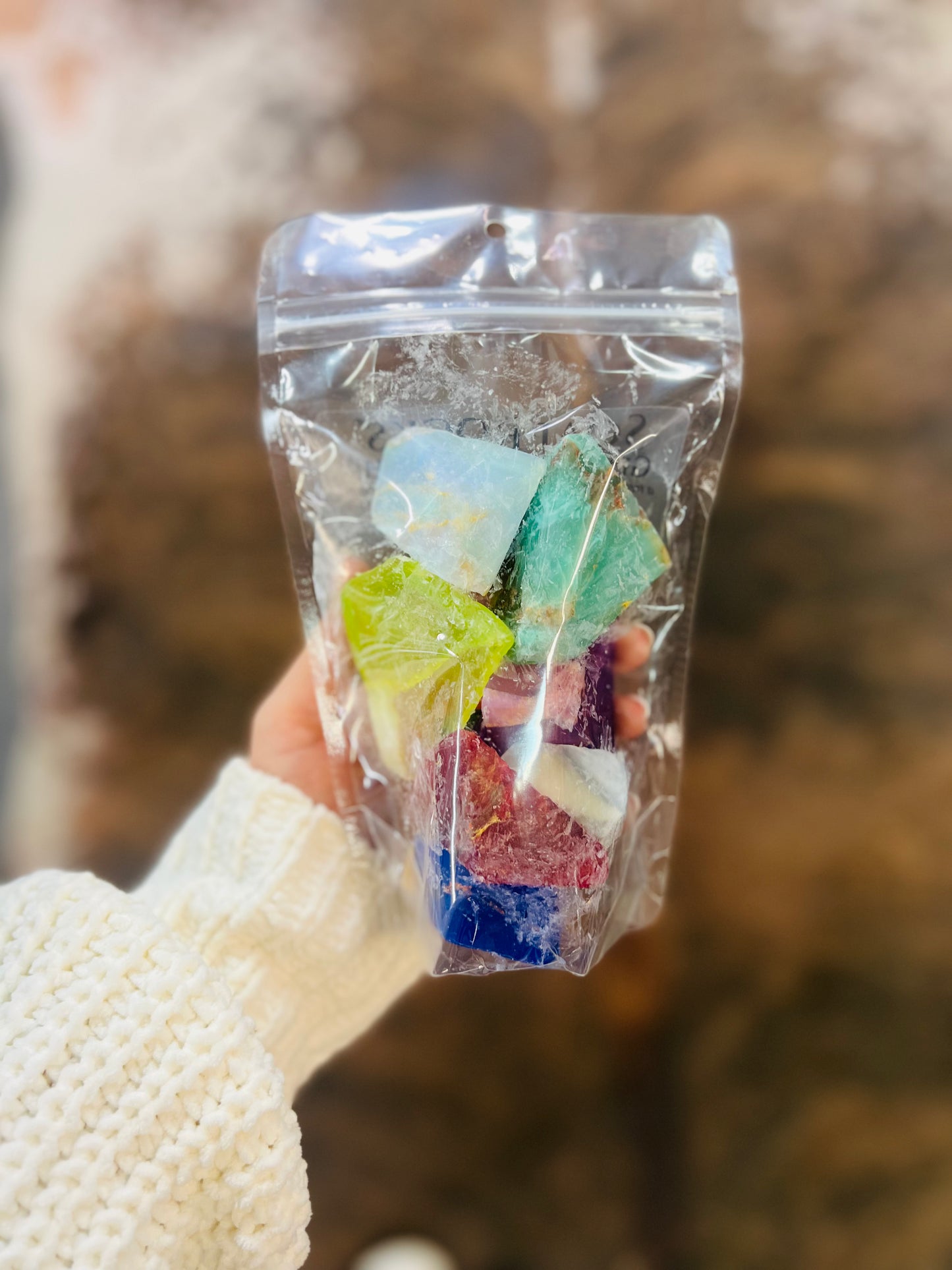 SoapRocks Gems In The Rough Assorted 8oz Bag - Vegetable Glycerin Soap