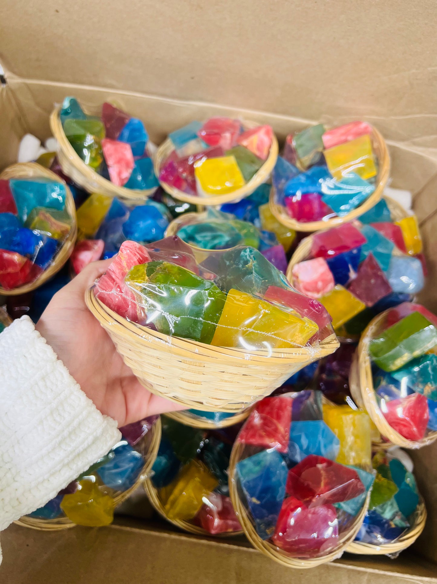 SoapRocks Gems in the Rough 12oz Basket - Vegetable Glycerin Soap