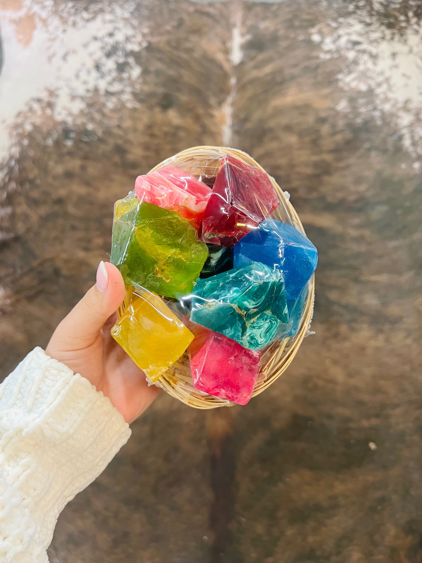 SoapRocks Gems in the Rough 12oz Basket - Vegetable Glycerin Soap