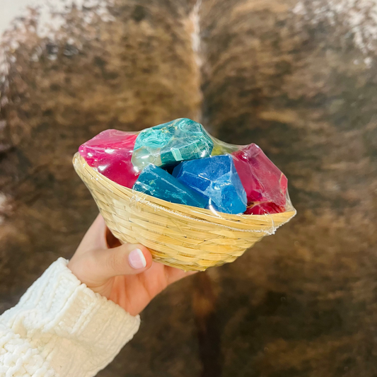 SoapRocks Gems in the Rough 12oz Basket - Vegetable Glycerin Soap