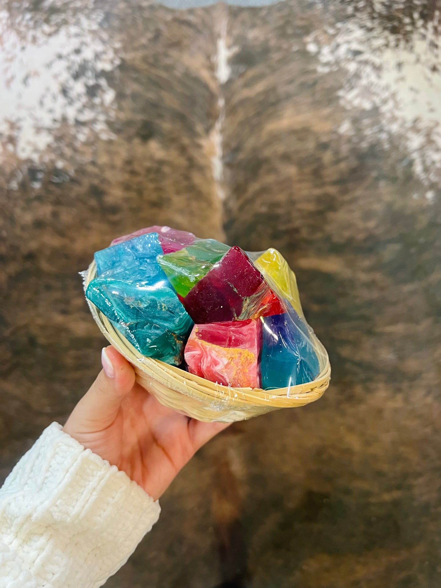 SoapRocks Gems in the Rough 12oz Basket - Vegetable Glycerin Soap