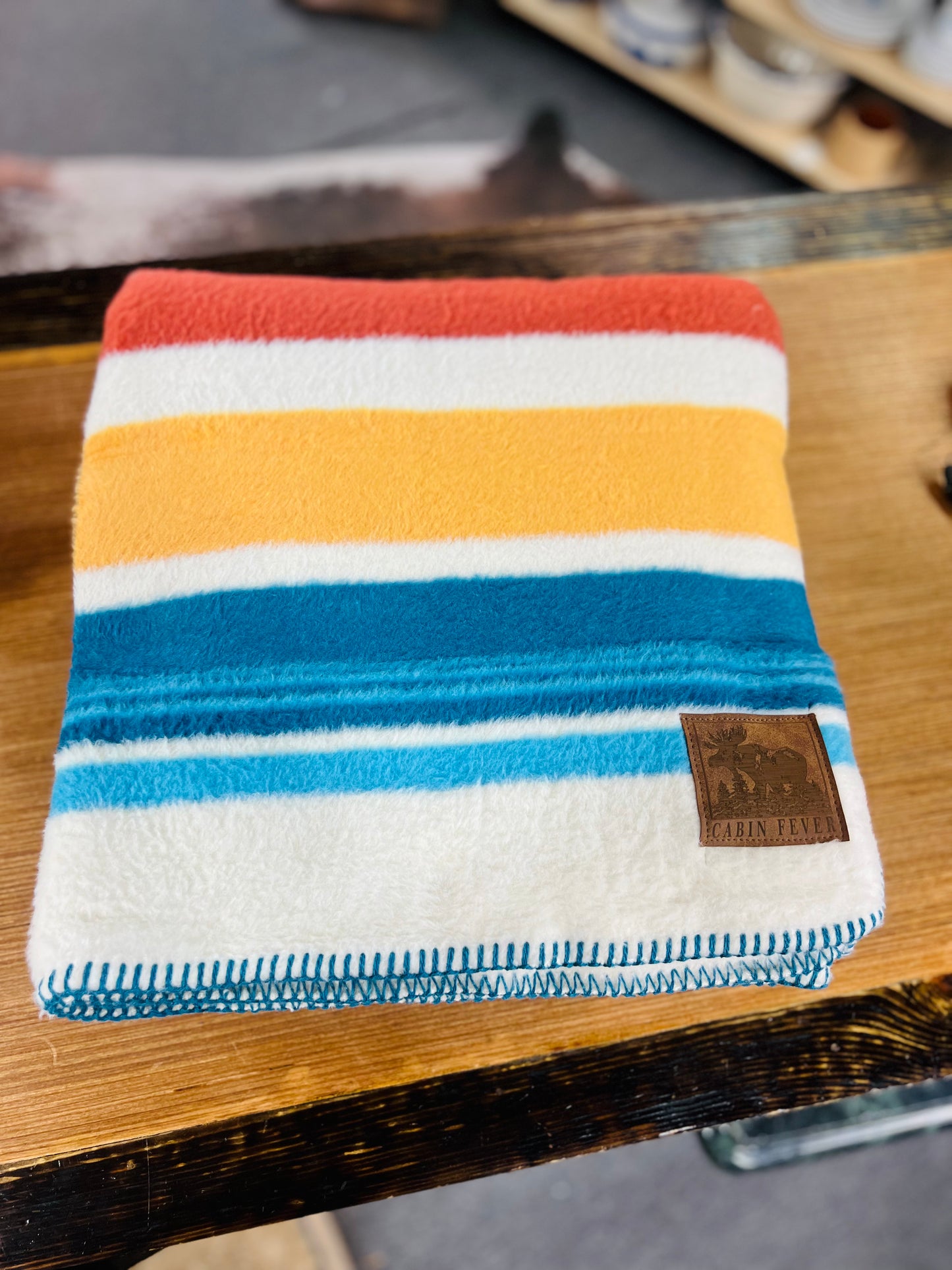 Woodland Stripes Jacquard Blanket