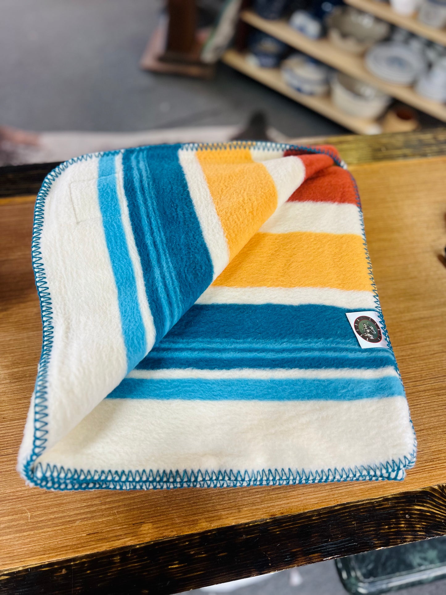 Woodland Stripes Jacquard Blanket