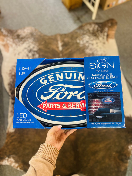 Ford Genuine Parts LED Neon Rope Sign