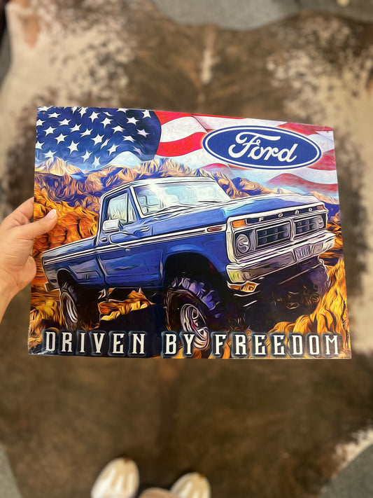 Ford Freedom Truck Metal Sign
