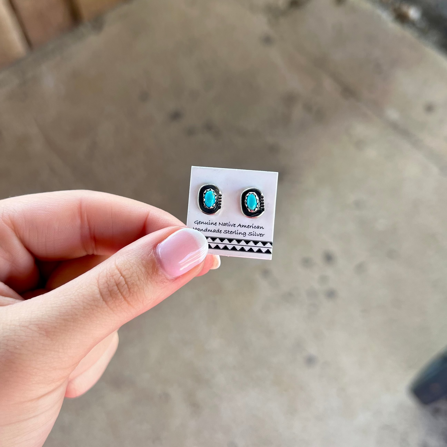 The Millie Kingman Turquoise Sterling Silver Stud Earrings