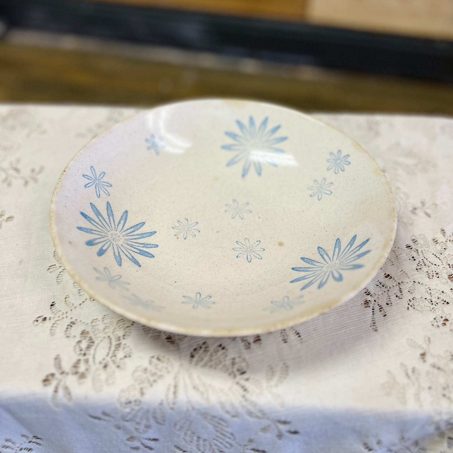 Vintage Blue Flowers Royal China Serving Bowl