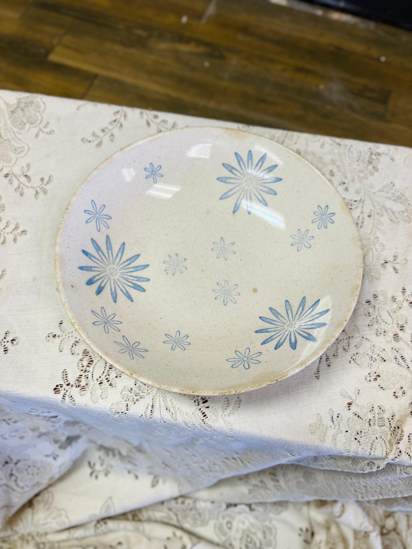 Vintage Blue Flowers Royal China Serving Bowl