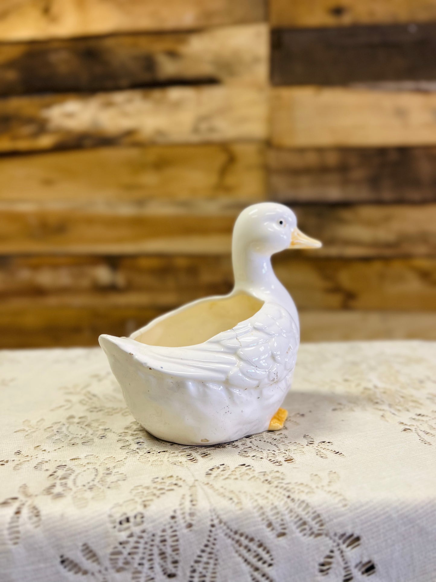 Vintage Duck Ceramic Planter