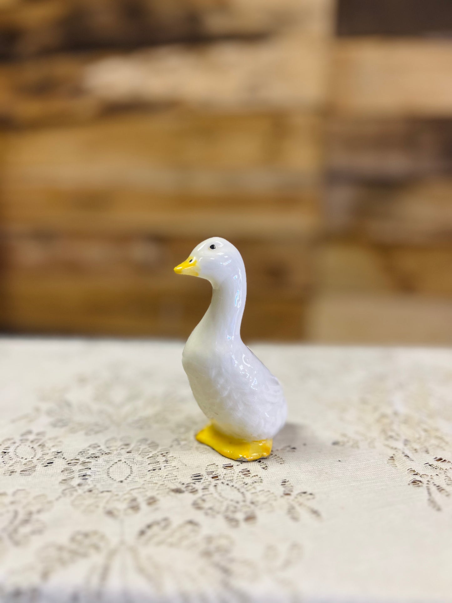 Vintage Mini Goose Ceramic Planter