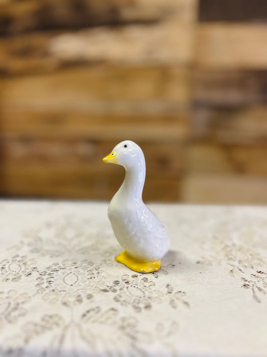 Vintage Mini Goose Ceramic Planter