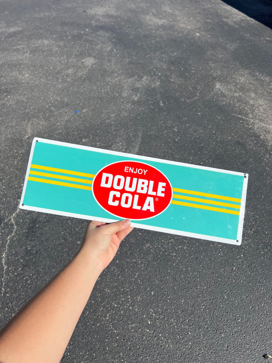 Double Cola Porcelain Sign