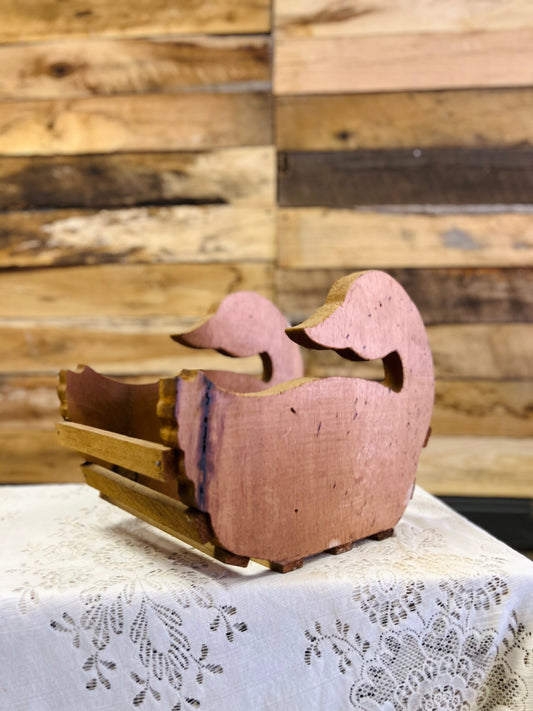 Vintage Goose/Duck Wood Napkin Holder