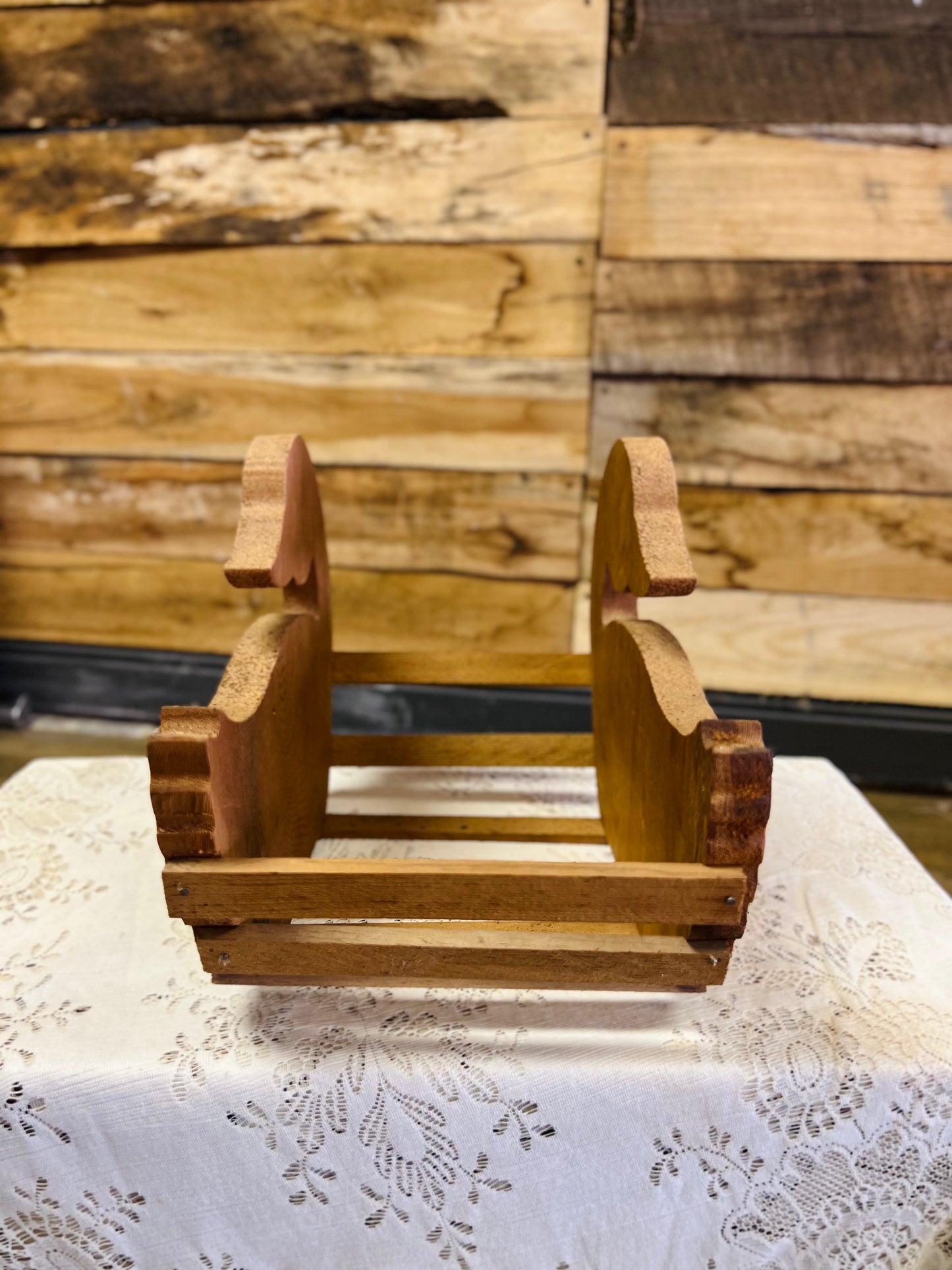 Vintage Goose/Duck Wood Napkin Holder