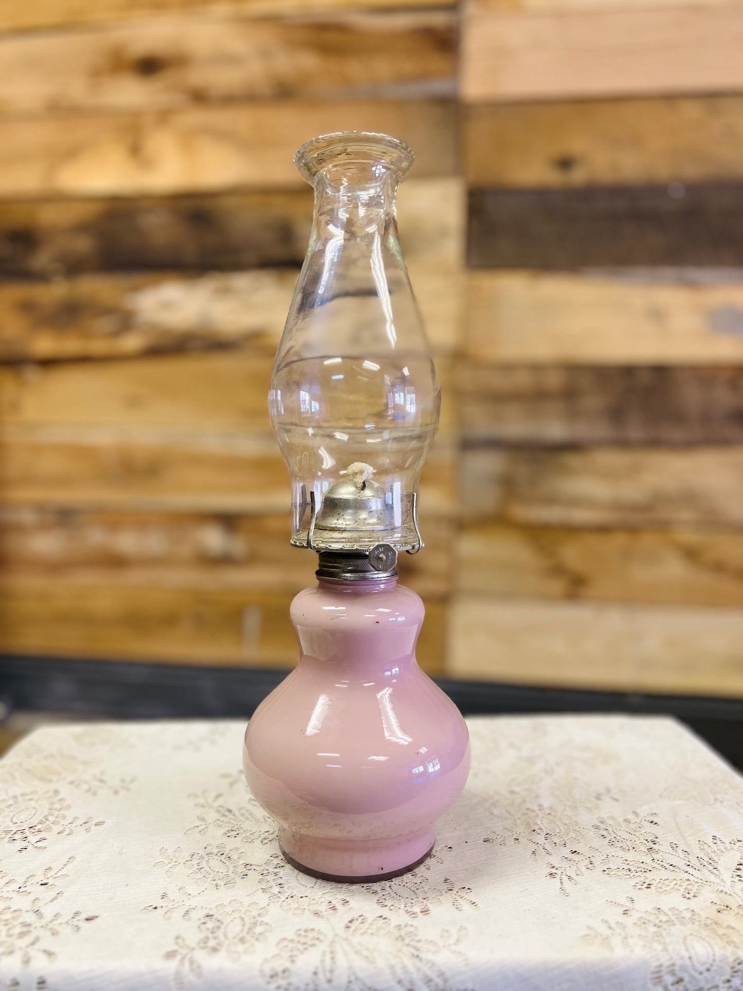 Vintage Kaadan Ltd Duck Geese Pink Oil Lamp