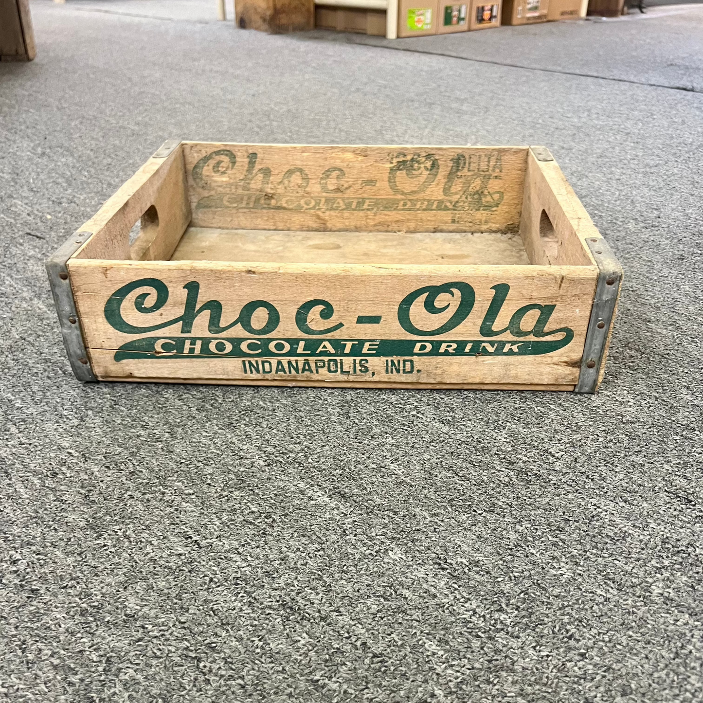 Vintage Choc Ola Wood Crate Indianapolis IN