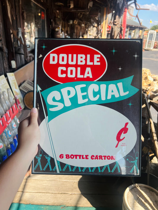 Double Cola Special Sign 6 Bottle Carton