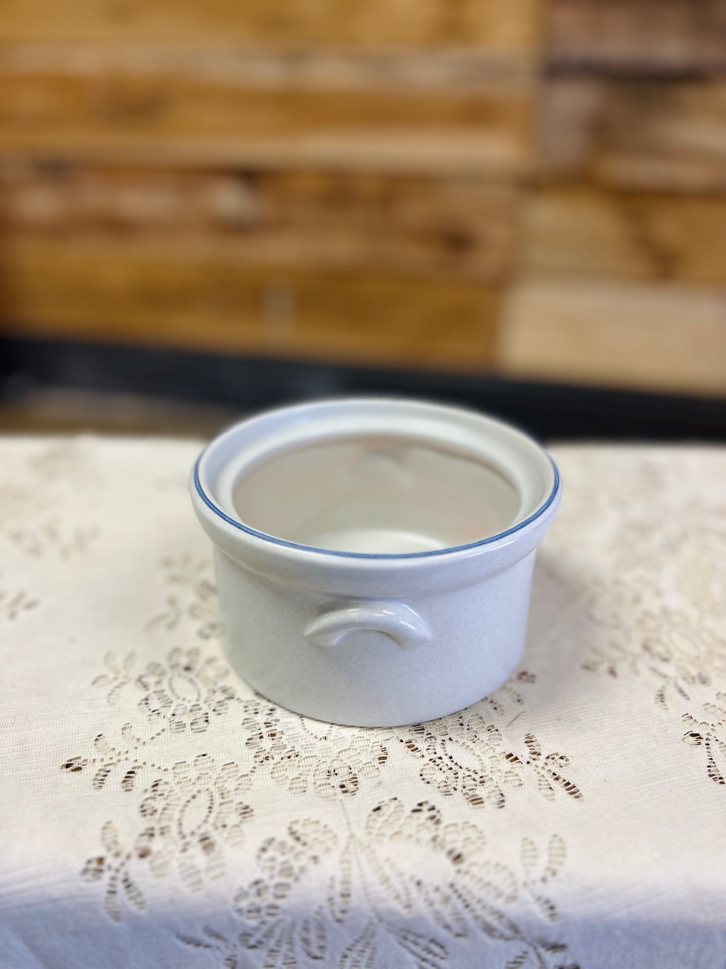 Vintage Pfaltzgraff Yorktowne Blue Butter Crock