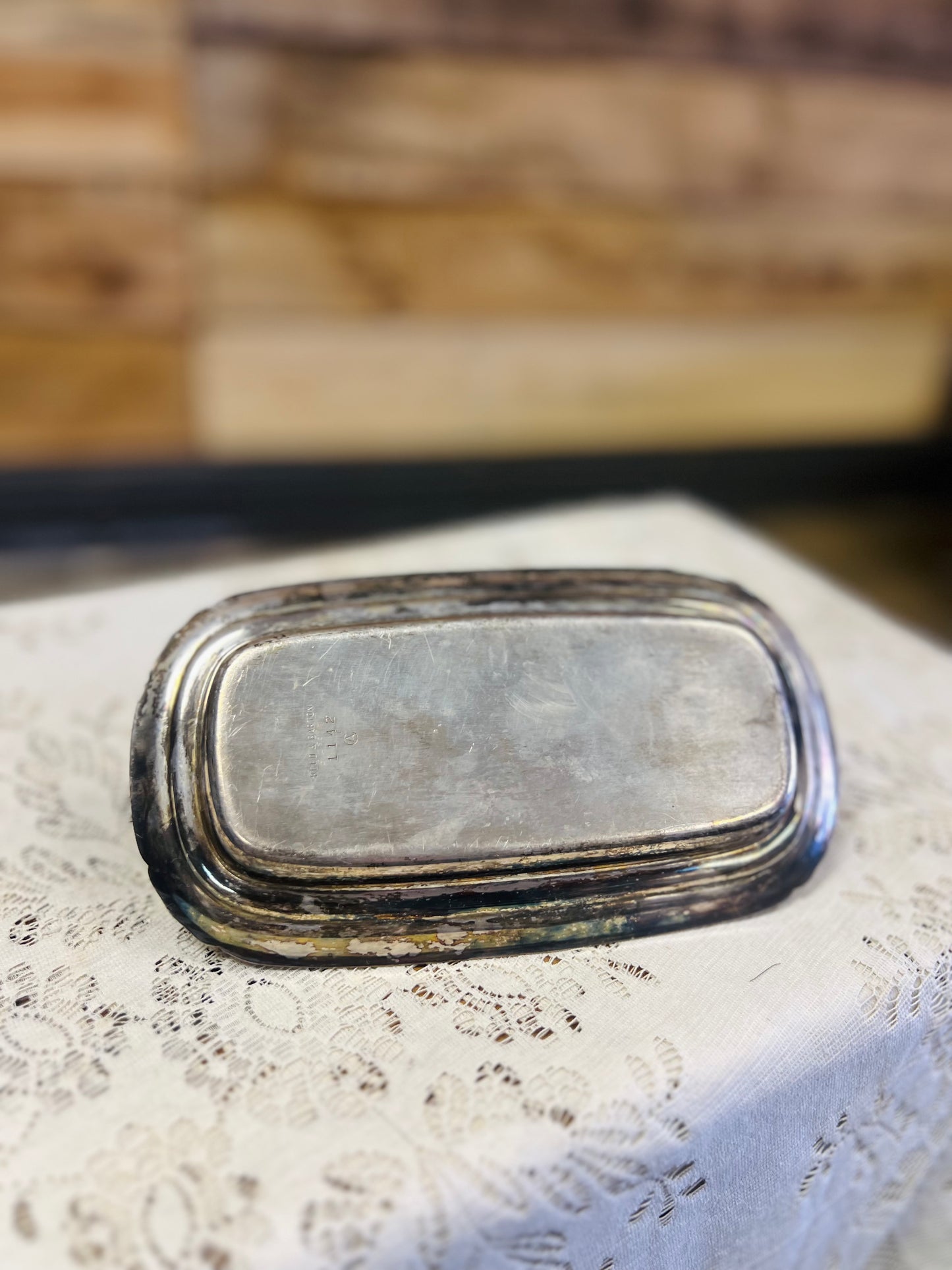 Vintage Reed & Barton Silver Butter Dish