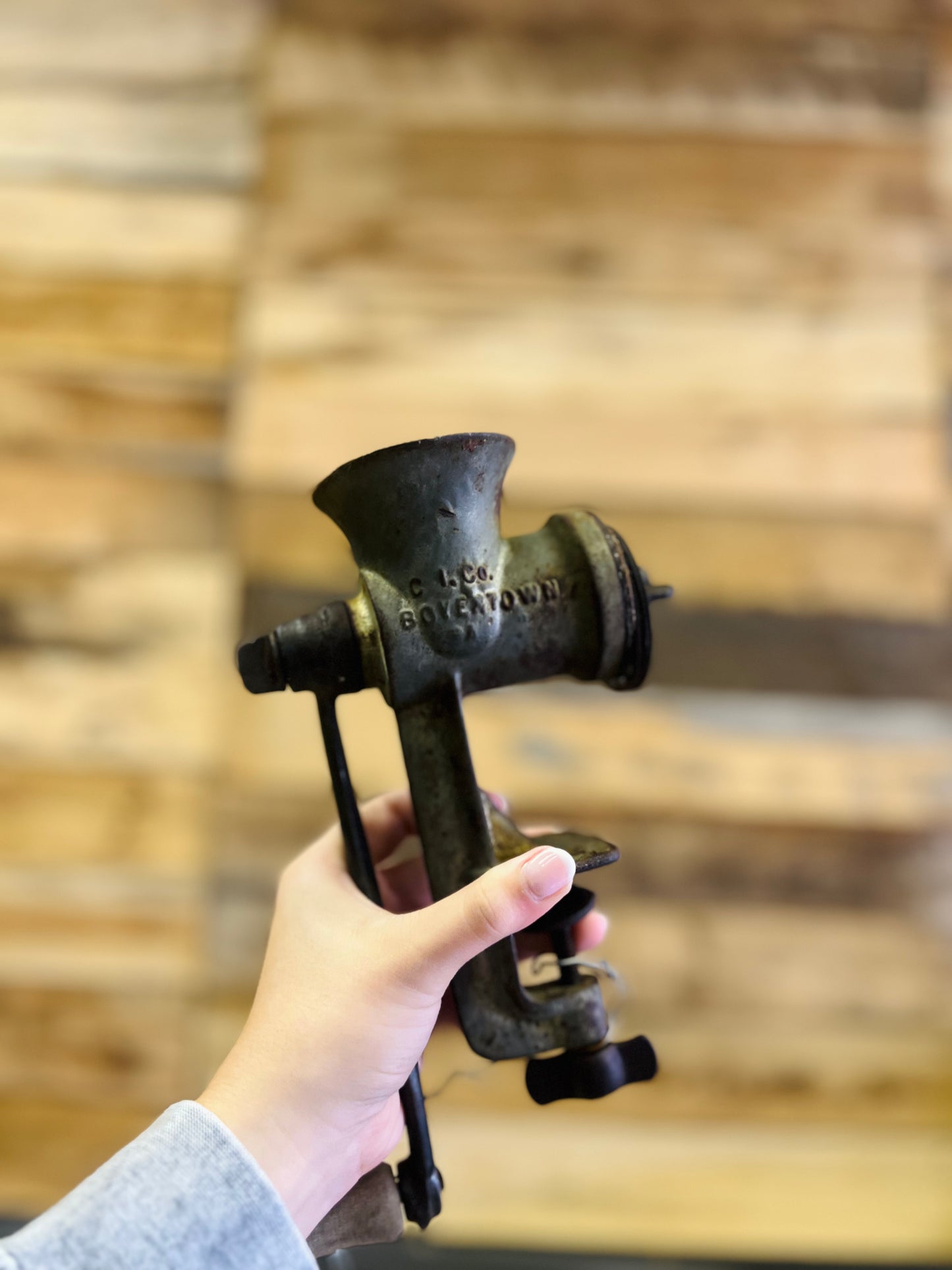 Vintage Keystone No. 10 Hand Crank Meat Grinder