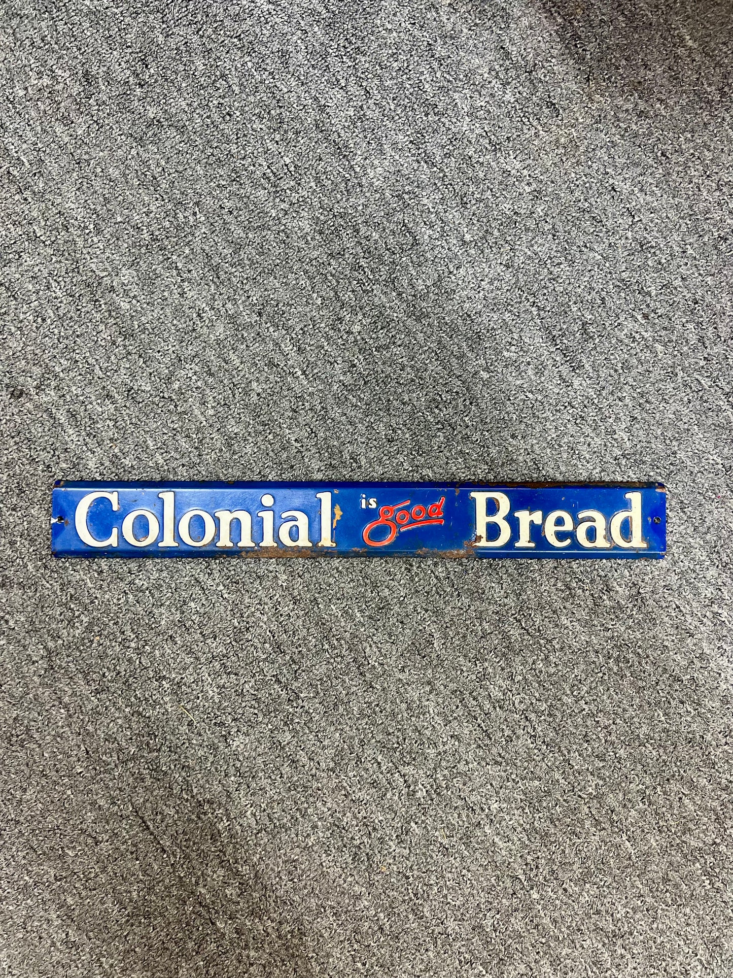 Vintage Colonial is good Bread Door Push Bar