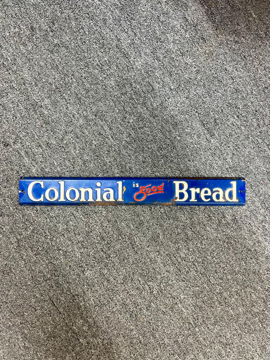 Vintage Colonial is good Bread Door Push Bar