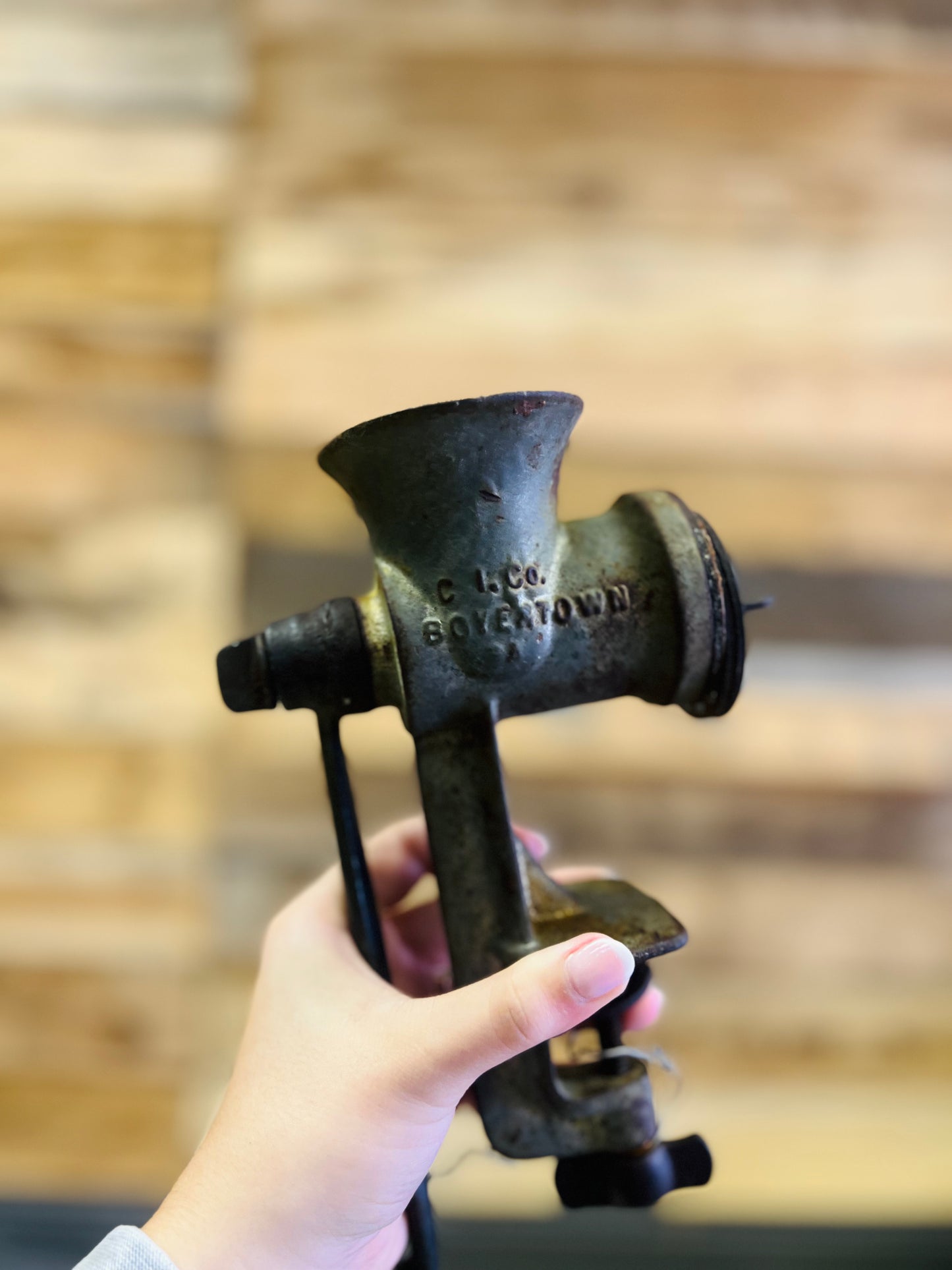 Vintage Keystone No. 10 Hand Crank Meat Grinder